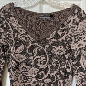 Stretch lace body con dress size S